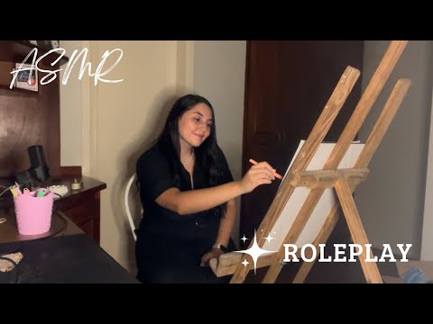 ASMR - ARTISTA INGLESA DESENHANDO E PINTANDO VOCÊ 🎨🖌️