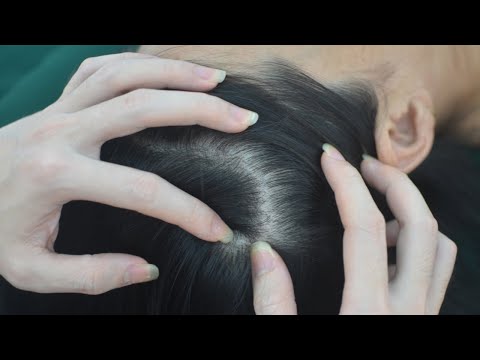 ASMR Nape Scratching And Hair Massage Sounds, Relaxing And Therapy For Relieve Anxiety