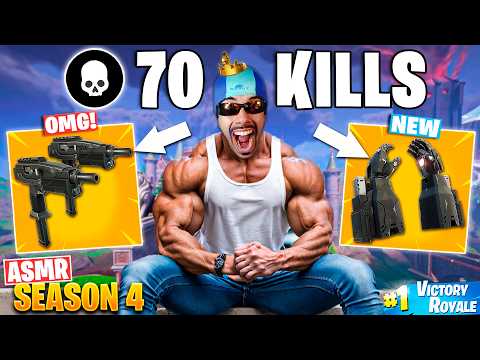 ASMR FORTNITE MOUTH SOUNDS SOLO VS SQUAD 70 KILL WIN (Temporada 4 Capítulo 5) - ASMR en Español