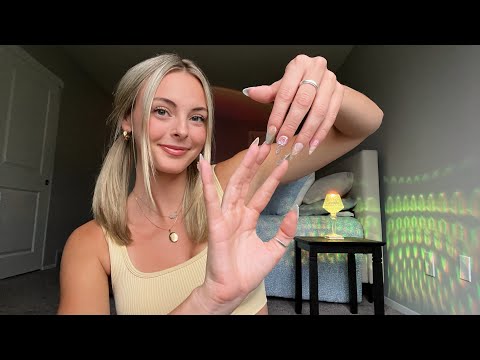 ASMR Long Nail Tapping & Whisper Rambling