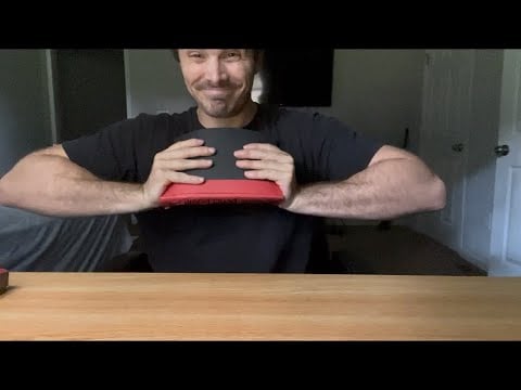 I got carried away with this fast and aggressive asmr book massage and table tapping