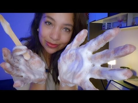 ASMR Tratamento Capilar Relaxante: clips invisíveis, pente, cremes, óleo, toalha morna, shampoo 🧴🌙