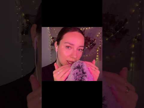 ASMR Fluffy Mic #asmr #fluffymic #asmrkisses