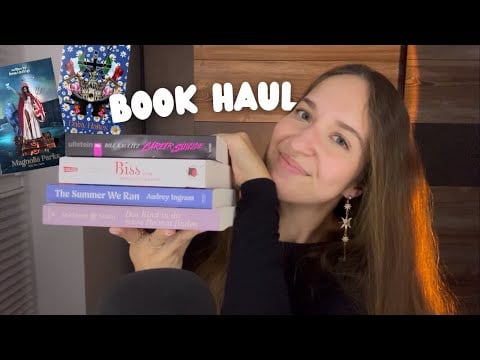 ASMR Book Haul 📚✨(Book Triggers, Page Flipping & Turning, Tracing, Whispers, Spine Tapping)