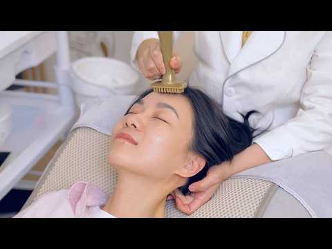 ASMR Sleepy Guasha Scalp Massage | Satisfying Scalp Scratching Sounds