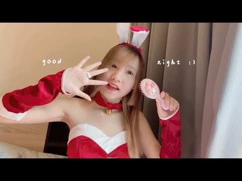 ASMR santy does your make up 🐰❤️ { belated }