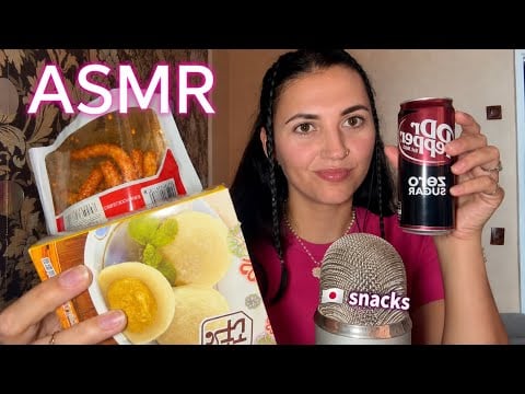 Асмр 🇯🇵 їжа✨пробую латяо та mochi🤤| ASMR eating Japanese food 🍧