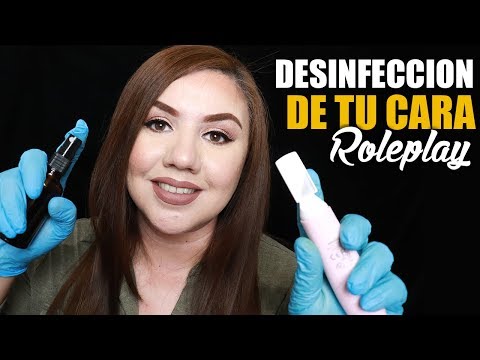 ASMR Español Desinfectando tu Carita Roleplay / Murmullo Latino