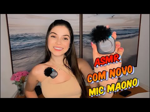 ASMR TAPPING AND SCRATCHING | TESTANDO NOVO MIC MAONO WM820