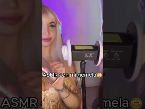 asmr con mi gemela😳#shorts video completo en mi canal