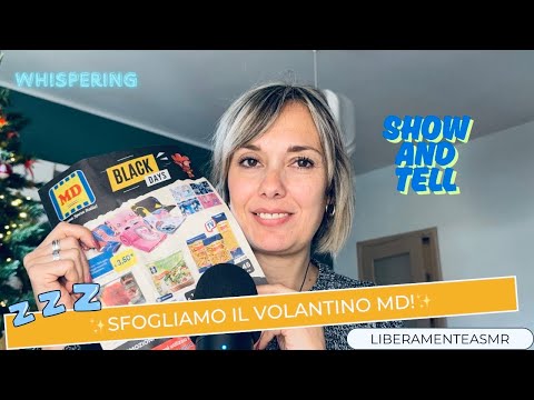 Asmr ita Whispering ✨Sfogliamo il volantino MD!✨#showandtell 