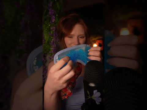 Can you Guess What's hidden inside?🤭Tapping Beeswax wrap Sticky sounds no talking ASMR