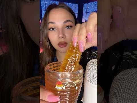 🍯 HONEY ASMR 🐝#asmr #honey #hsyasmr #mouthsounds #relax