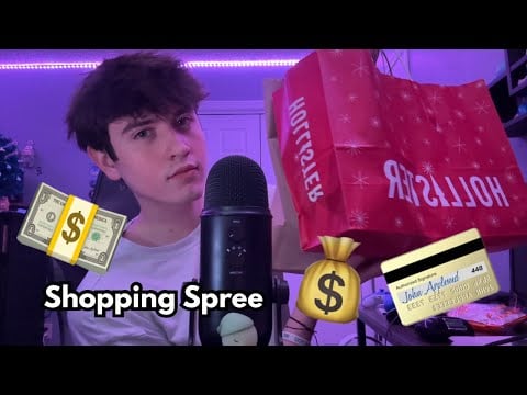 ASMR SHOPPING SPREE HAUL 🛍️💰 (Hollister, Miniso, kpop store) 