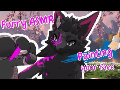 [FURRY ASMR] Painting your face (no talking)