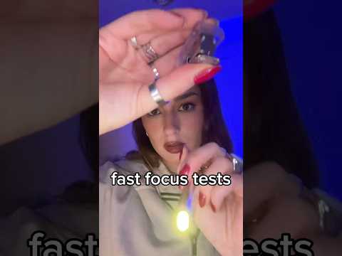 focus tests on you🔦 #fastasmr #asmr #fastandaggressiveasmr #lighttriggers #asmrsounds #focustest