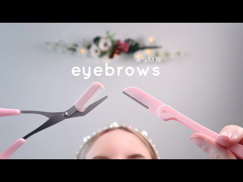 ASMR First person Eyebrow Shaping 💛 Waxing, Plucking, Massage & more (Roleplay, Layered sounds)