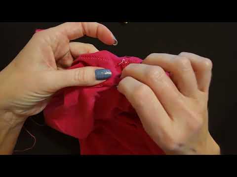 ASMR | Making Simple Repairs on a Shirt (Soft Spoken)