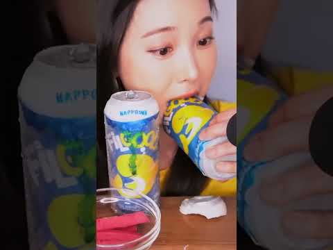 ASMR 캔맥주를 처음 먹어 본 사람 먹방 #shorts