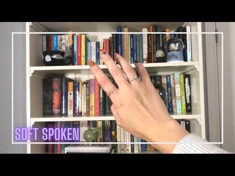 Bookshelf Tour!📚 ~ ASMR ~ Tingly Book and Spine Sounds ~ Soft Spoken