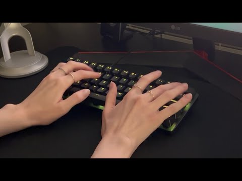 clacky keyboard typing ASMR (no talking, no music, just vibes)