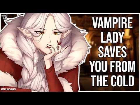 3DIO ASMR | Vampire Lady Saves you from the Cold 🦇 | Head Scratches | British Accent