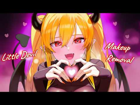 [ASMR] 악마의 사랑으로 메이크업 지우기😈 | VTuber Ear Cleaning, Spit Painting Roleplay
