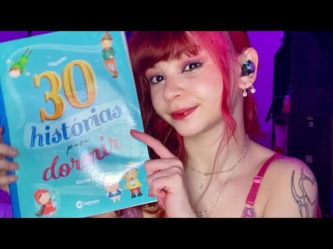 ASMR LENDO HISTÓRIAS EM INAUDÍVEL + SONS DE BOCA