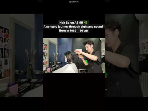미용실ASMR 시각과청각의 활성화단발 커트Activation of ASMR visual and hearing in beauty salonsa bob cut