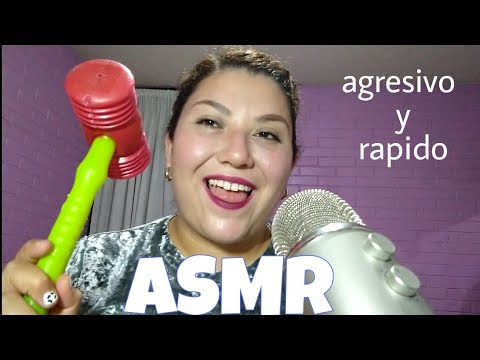 ASMR agresivo y rápido + tapping I visual