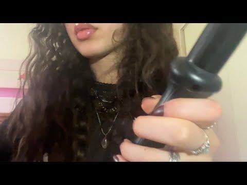 ASMR curling your hair in 2 minutes (and mine)