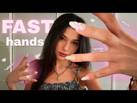 ASMR 🍧 UP CLOSE Hand Movements, Hand Sounds & Wet/Dry Mouth Sounds ;D