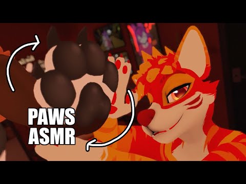 [Furry ASMR] Brushing and plucking your paws from negativity fleas 🐾 (Personal Attention)