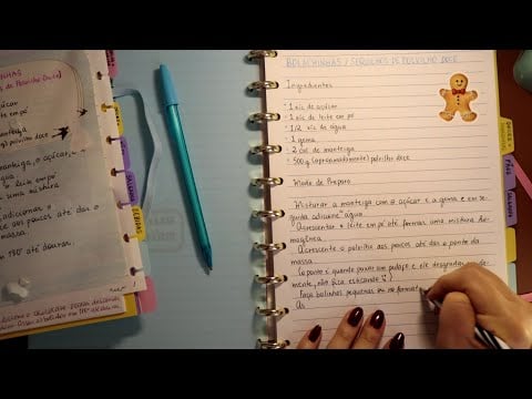 ASMR Recriando meu livro de receitas | Voz Suave 💫