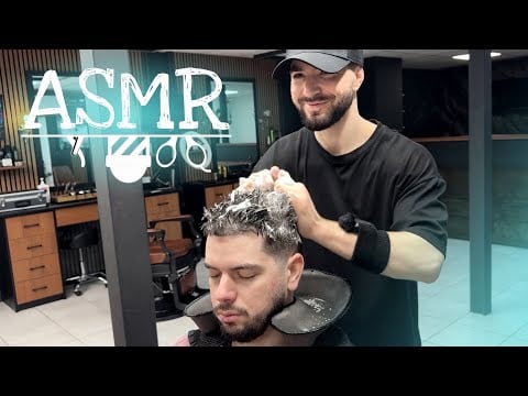 They Didn’t Expect This in a Barber Chair 😳 | Hair Wash & Deep Head Massage ASMR
