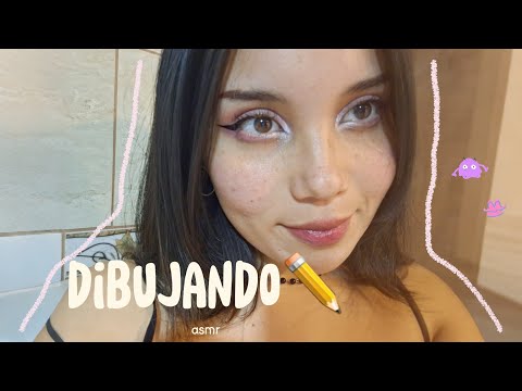 asmr dibujando (sonidos de papel, lapices, trazos)