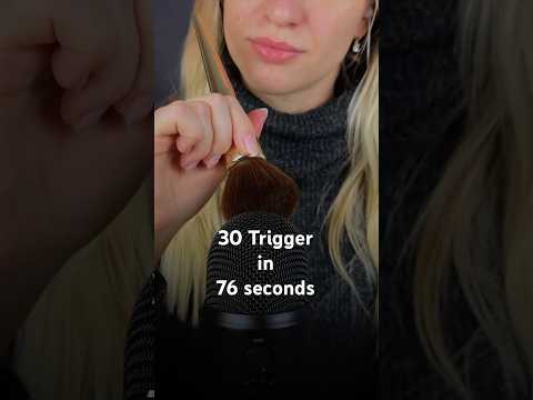 30 Triggers in 76 seconds 🥹🎧  #asmr #relax #tingles