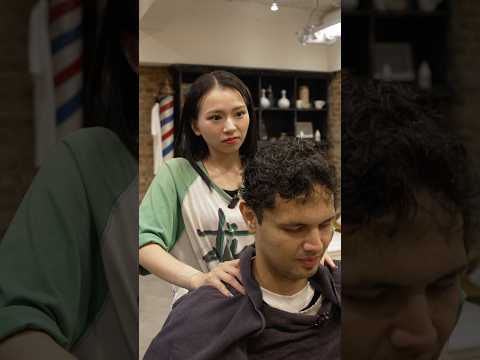 💈(ASMR) Full Transformation Haircut Experience by Japanese Female Barber in Tokyo