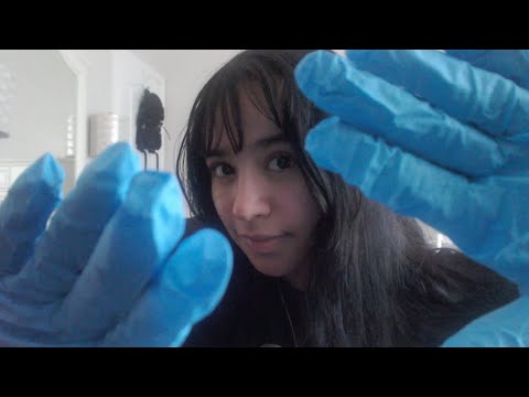 ASMR Sleepy Facial Exam | personal attention, massage, latex gloves