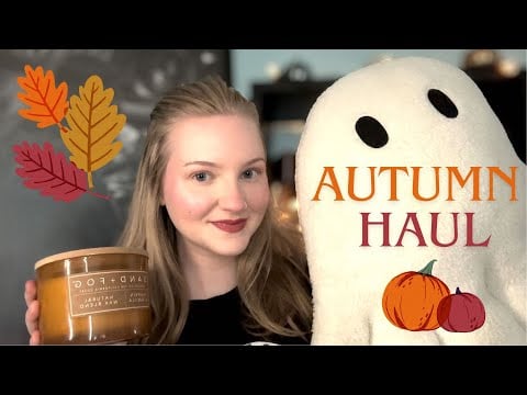 ASMR- AUTUMN HAUL 2025🕯️🍂☕️🧸