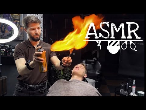 ASMR Face Massage with Fire?! Unusual Spa Experience