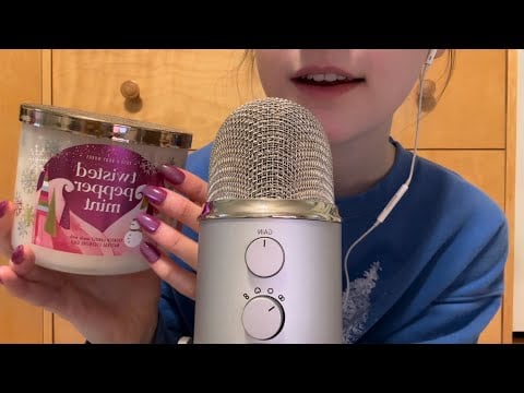 ASMR Up Close Slow Whispers + Gentle Tapping ❄️