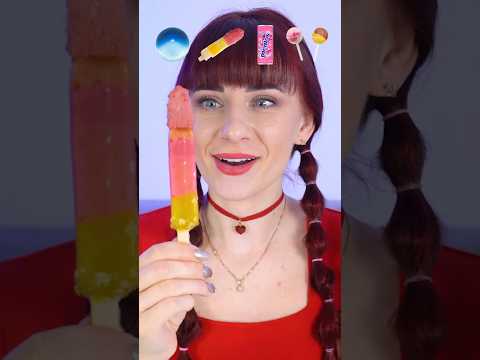 ASMR Emoji Eating, Jelly Balls, Ice Cream, Lollipops  #mukbang #eatingsounds