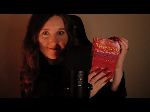 ASMR Dictionary Trigger Words 📕 Pt. 14