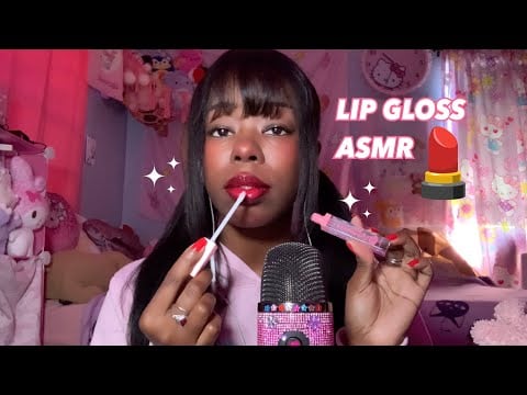 ASMR Lip Gloss Try On 💄 | Pumping, Smacking, Kisses & Mouth Sounds