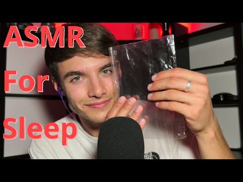 ASMR | Triggers for sleep (Crinkly, Sticky, & Tapping With Soft Whispering)