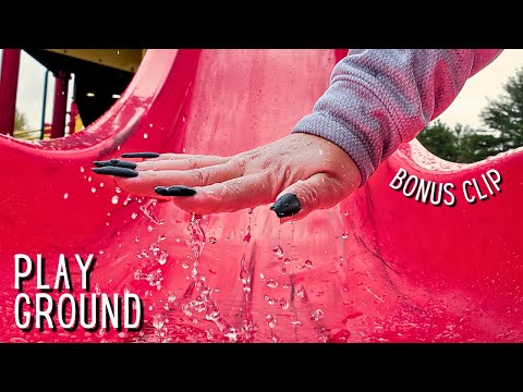 Playground ASMR in the Rain🛴 (BONUS CLIPS!!)