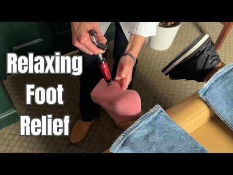 Unintentional ASMR | Relaxing Foot Exam, Anatomy & Gentle Adjustment