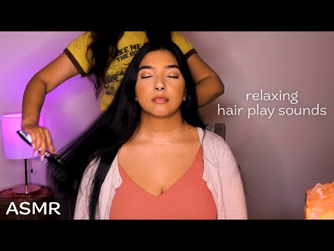 ASMR 😌 Elegant Hair Brushing, Vinni pampers Anesha...So satisfying & tingly 🫠 Be Prepared to Melt 💖