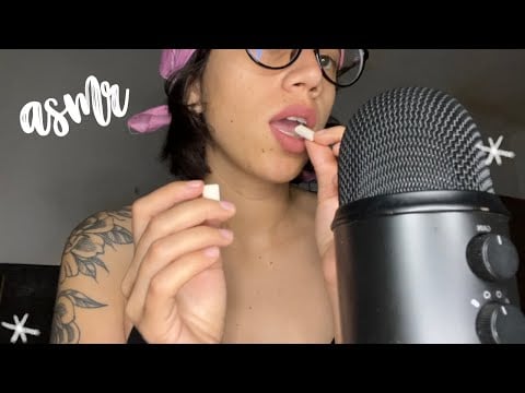 ASMR sonidos con chicle *sin hablar*